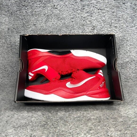 Nike Kobe 8 (GS) University Red White Size 6.5Y = 8 Women Basketball FN0266-601 - Picture 9 of 9